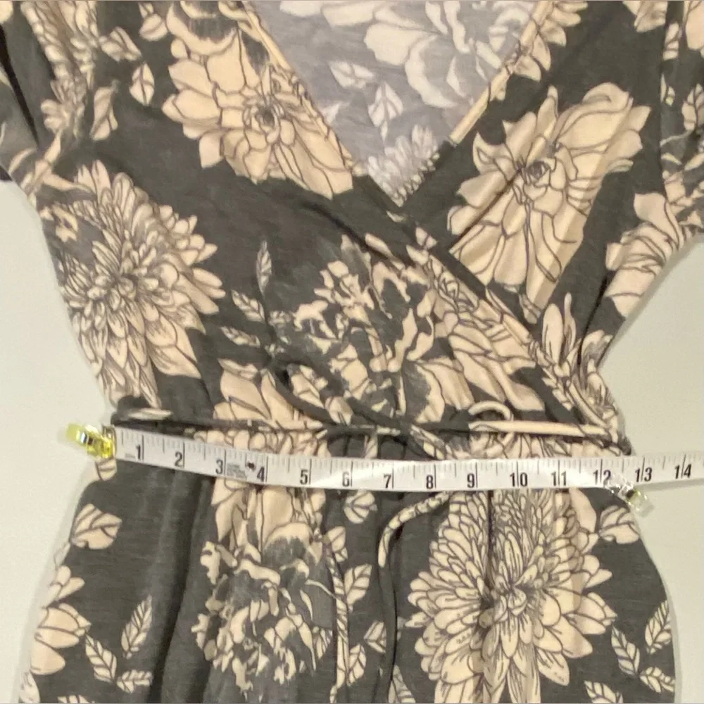 DownEast Floral Faux-Wrap Maxi Dress, size S - Picture 6 of 10
